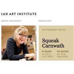 Squeak Carnwath at the Lux Art Institute and Upcoming at the di Rosa