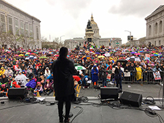 Hung Liu Speaks at San Francisco Women’s March Speech
