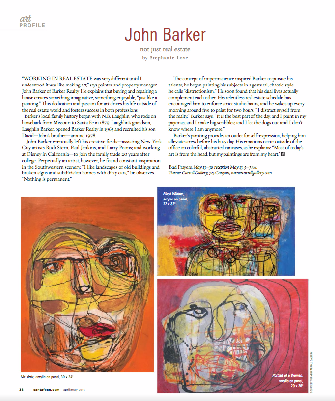 John Barker – Santa Fean April May 2016 | Digital Edition