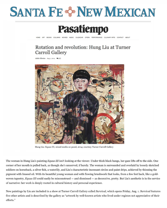 Rotation and revolution: Hung Liu at Turner Carroll Gallery
