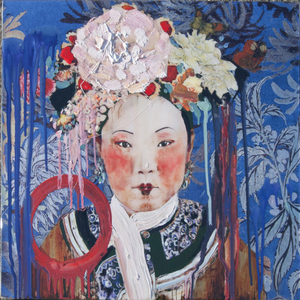 Hung Liu - Manchu Lady with Cherry Lips