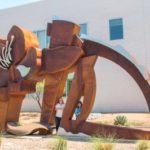 Karen Yank Monumental Sculpture Installation at CNM, Albuquerque, New Mexico