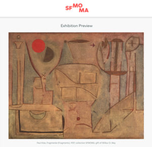 SFMOMA: Paul Klee and Rex Ray 2017