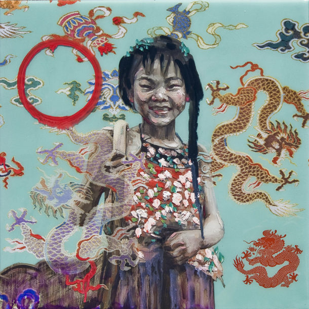 Hung Liu - Year of the Dragon:
Floral Dou Du