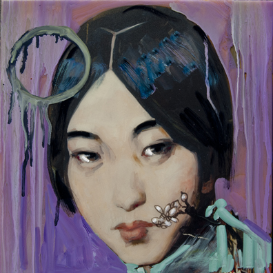 Hung Liu - Calendar Girl (Lavender)