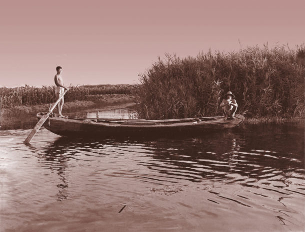 Hung Liu  - Village Portrait: Boat Men