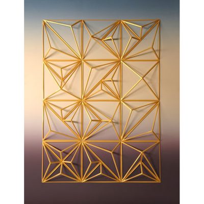Matthew Shlian - RLRR (Hollow Gold with Lithographic Gradient)