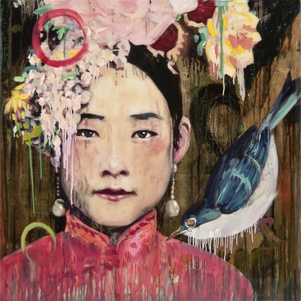 Hung  Liu - Her Bluebird 2020