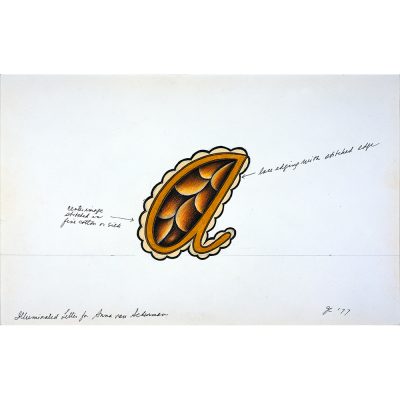 Judy Chicago - Illuminated Letter for Anna van Schurman