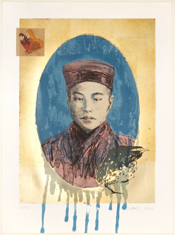 Hung Liu - Butterfly Dreams: Blue Nun