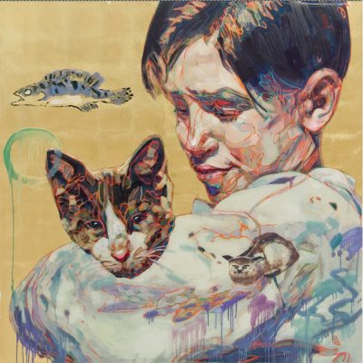 Hung Liu - Migrant Child with Cat