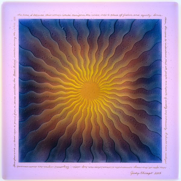 Judy Chicago - Fused Mary Queen of Scots in Glass 2 (from Great Ladies)