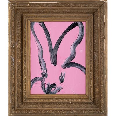 Hunt Slonem - Untitled (pink bunny)