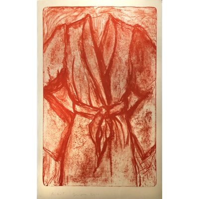 Jim Dine - Cream and Red Robe on a Stone