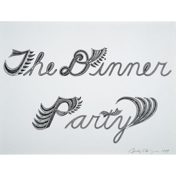 Judy Chicago - The Dinner Party Lettering