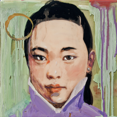 Hung Liu - Calendar Girl (Green)
