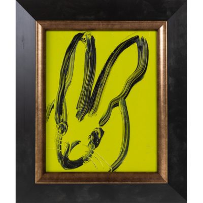 Hunt Slonem - Untitled, Green Bunny