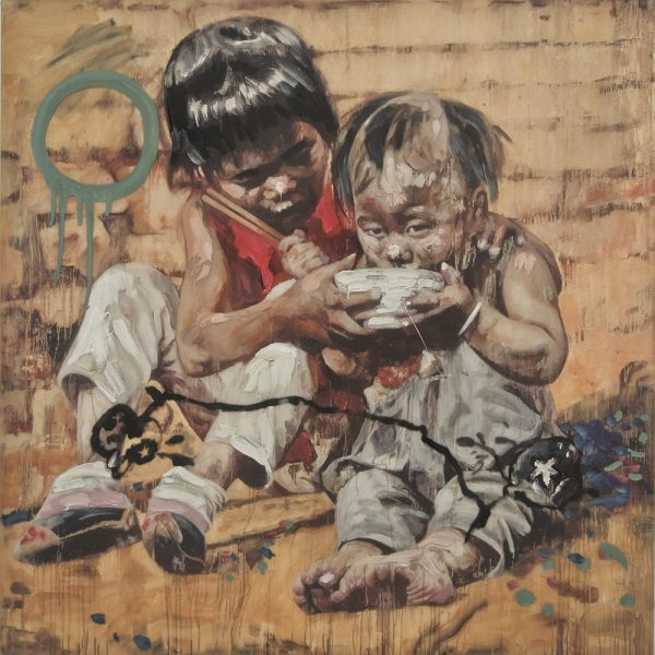 Hung Liu - White Rice Bowl Study II