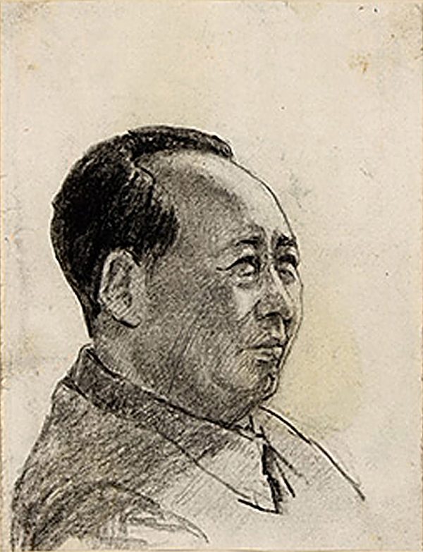 Hung Liu - Portrait of Mao