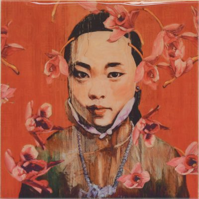 Hung Liu - Red Flowers