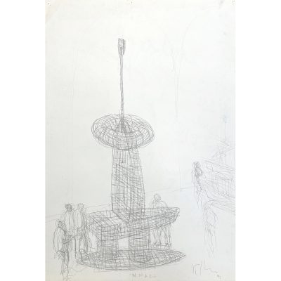 Kcho  - Untitled, double sided drawing