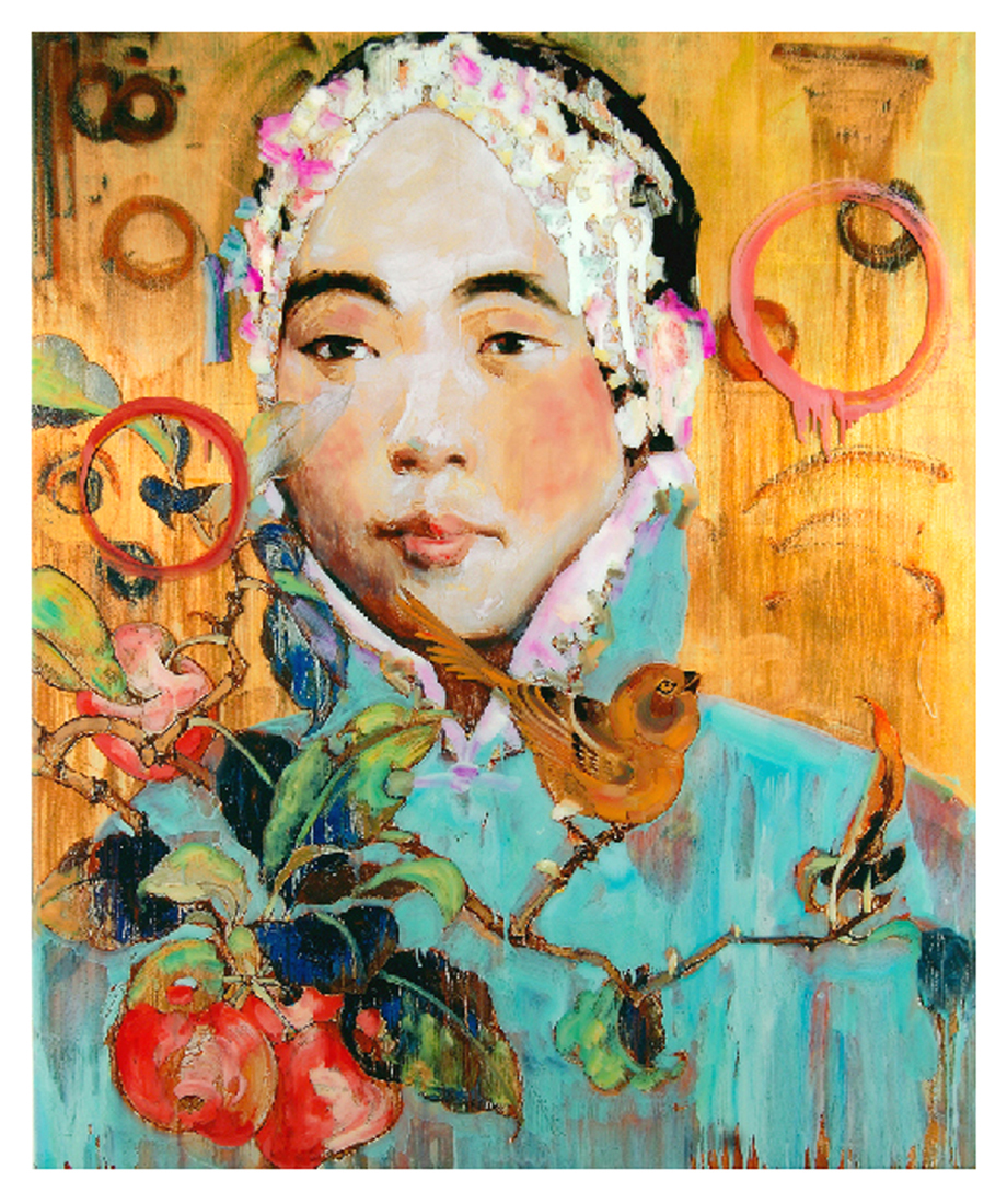 Hung Liu - Lady Turquoise