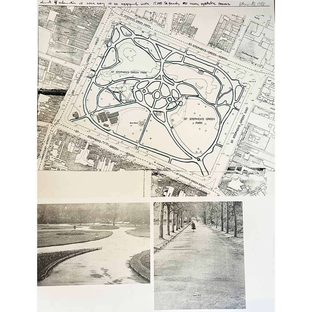 Christo  - right panel, St. Stephen's Green