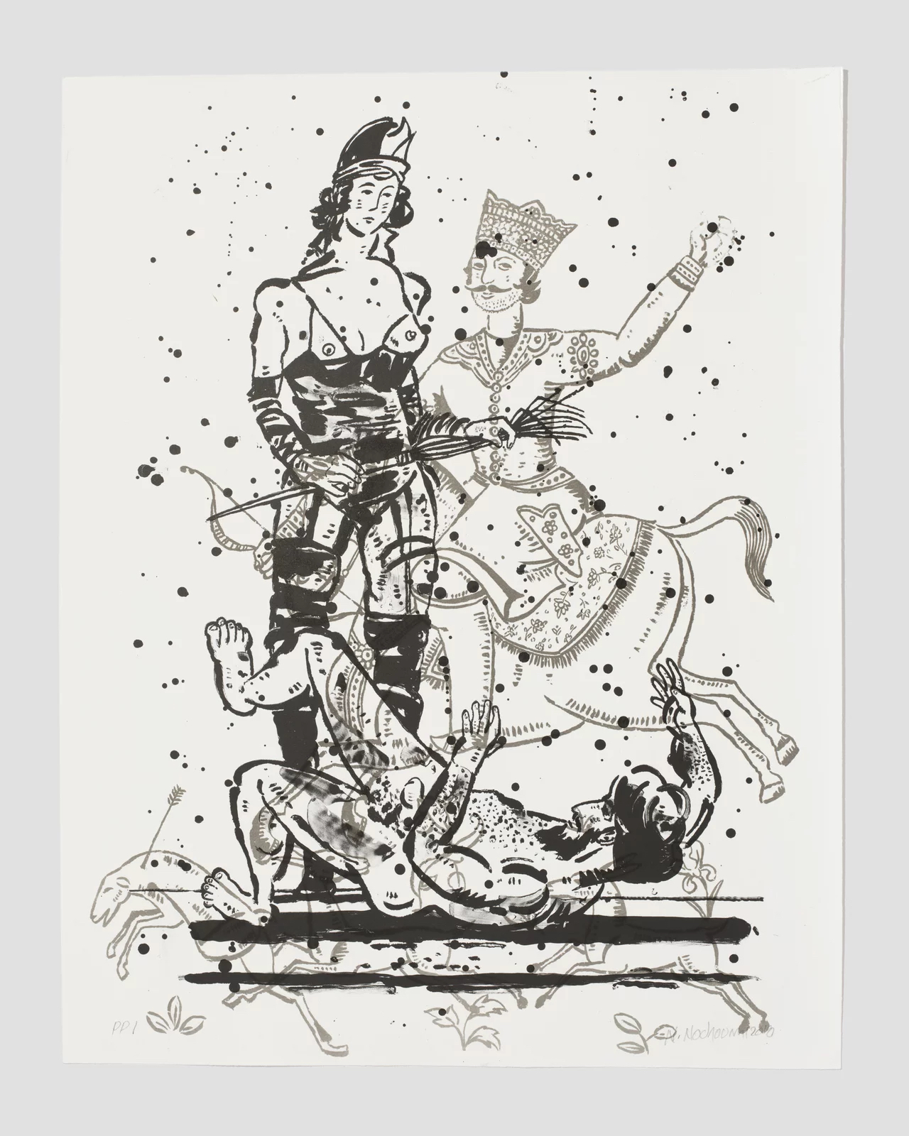 Nicky Nodjoumi - Language of Violence, Version 1