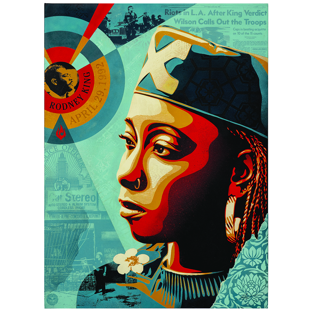 Shepard Fairey - Eyes on the King Verdict