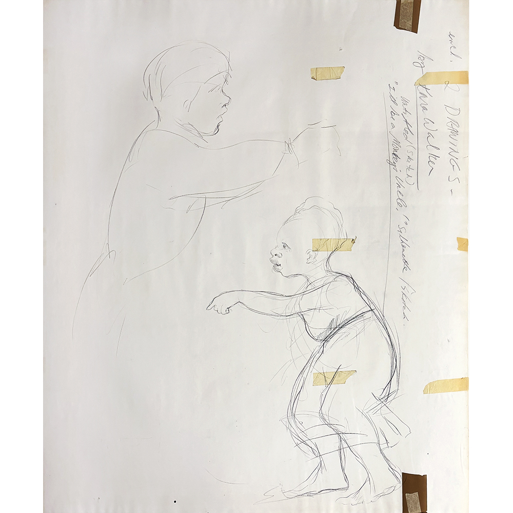 Kara Walker - Preliminary Sketch for Monkey's Uncle