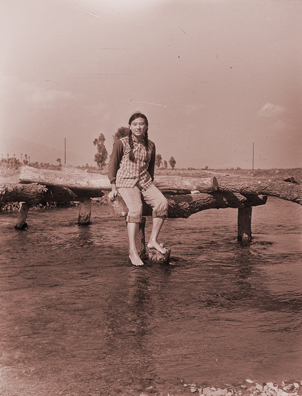 Hung Liu - Village Portrait: Broken Bridge