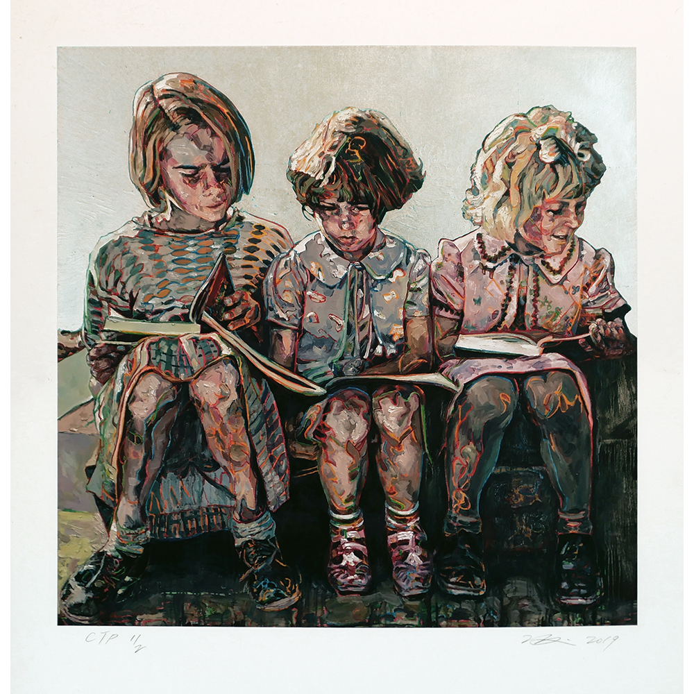 Hung Liu - Book Club - Silver