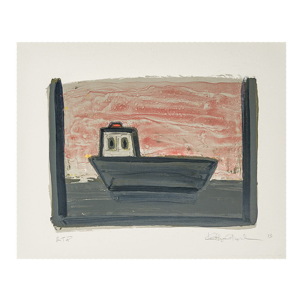 Kathryn Lynch - Tugboat with Pink Sky