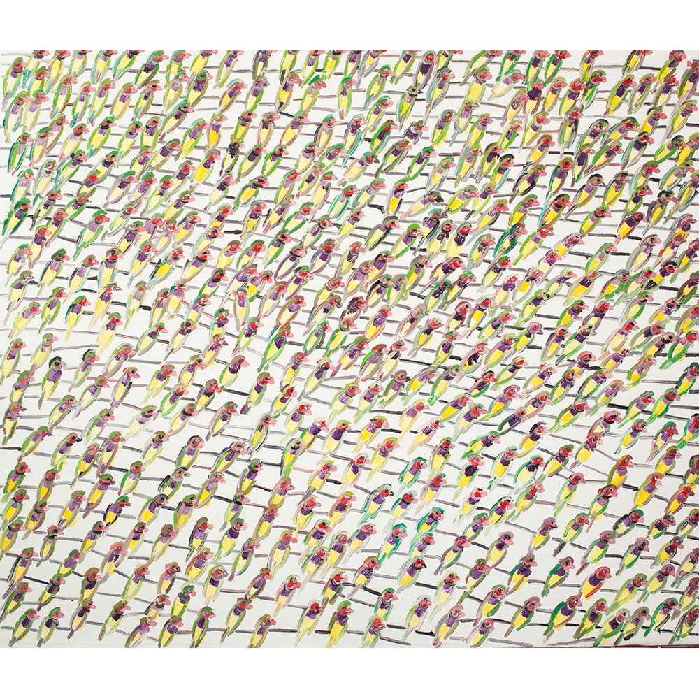 Hunt Slonem - Lady Gouldians