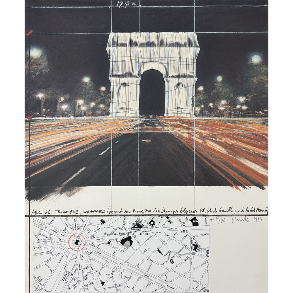 Christo and Jeanne-Claude - Arc de Triomphe, Wrapped, Project for Paris
