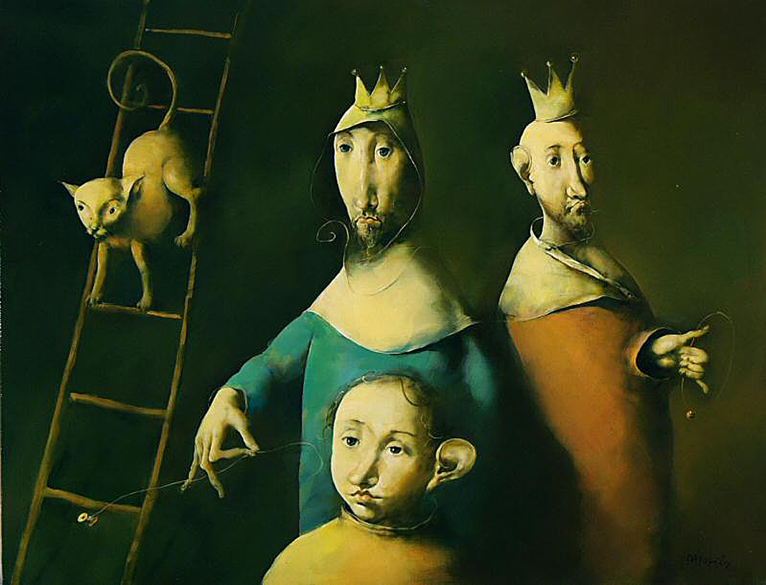 Georges Mazilu - Kings Playing with Cat