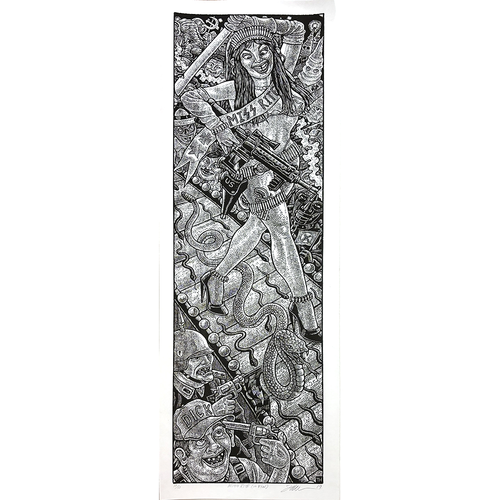 Tom Huck - Miss Rite (Black and White, State 2)