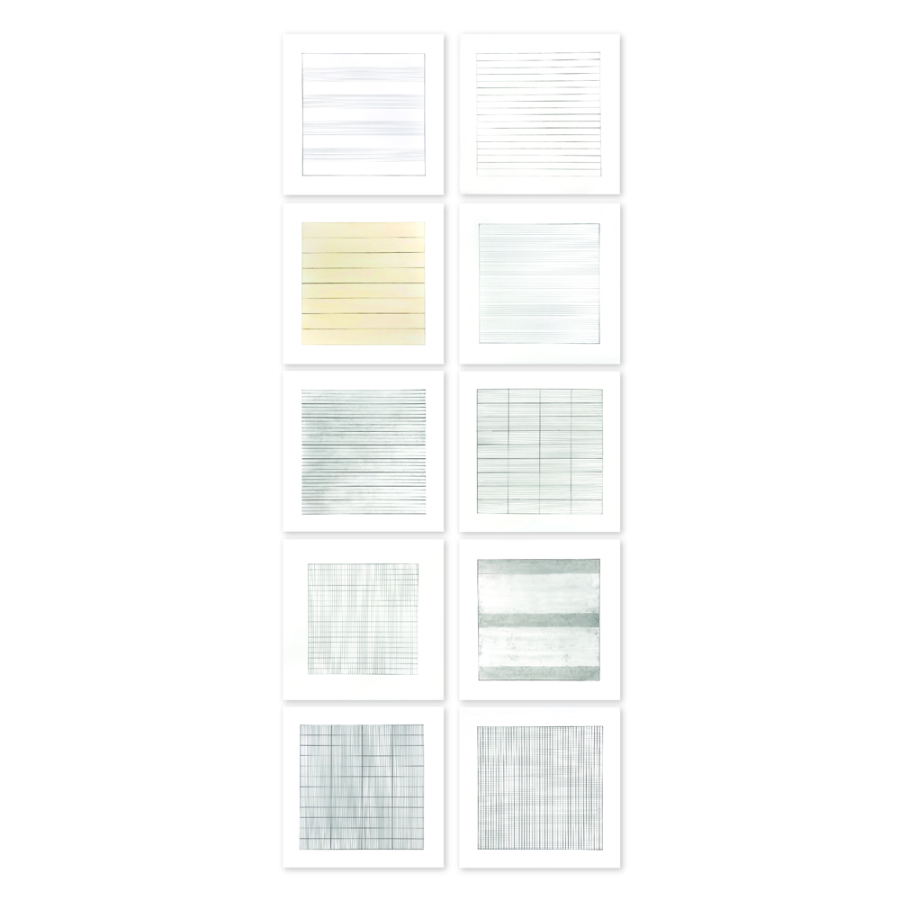Agnes Martin - Suite of Ten Lithographs
