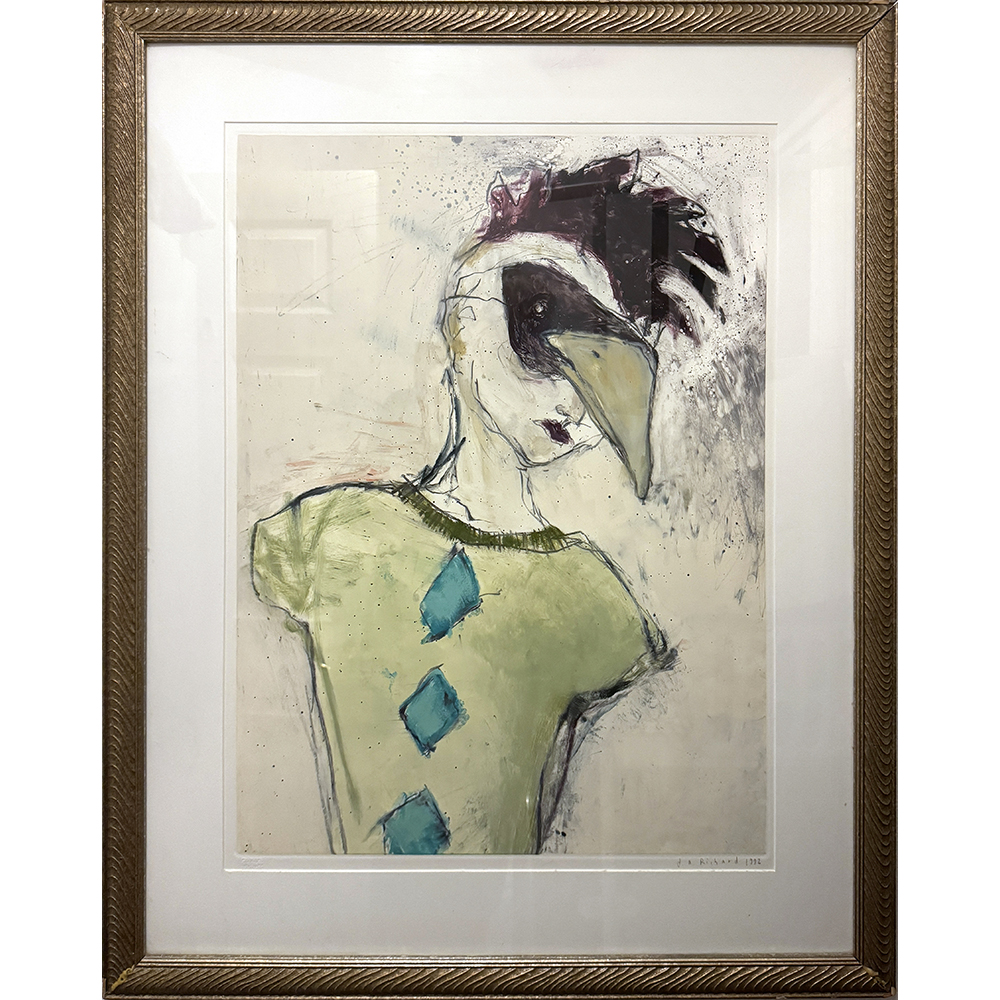 Julie Richard - Mask, framed