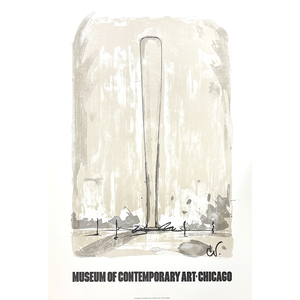 Claes Oldenburg - Bat Spinning at the Speed of Light for the Museum of Contemporary Art Chicago