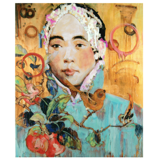 Hung Liu - Lady Turquoise