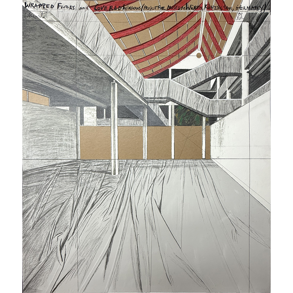 Christo and Jeanne-Claude - Wrapped Floors and Covered Windows, Project for Museum Würth, Künzelsau, Germany