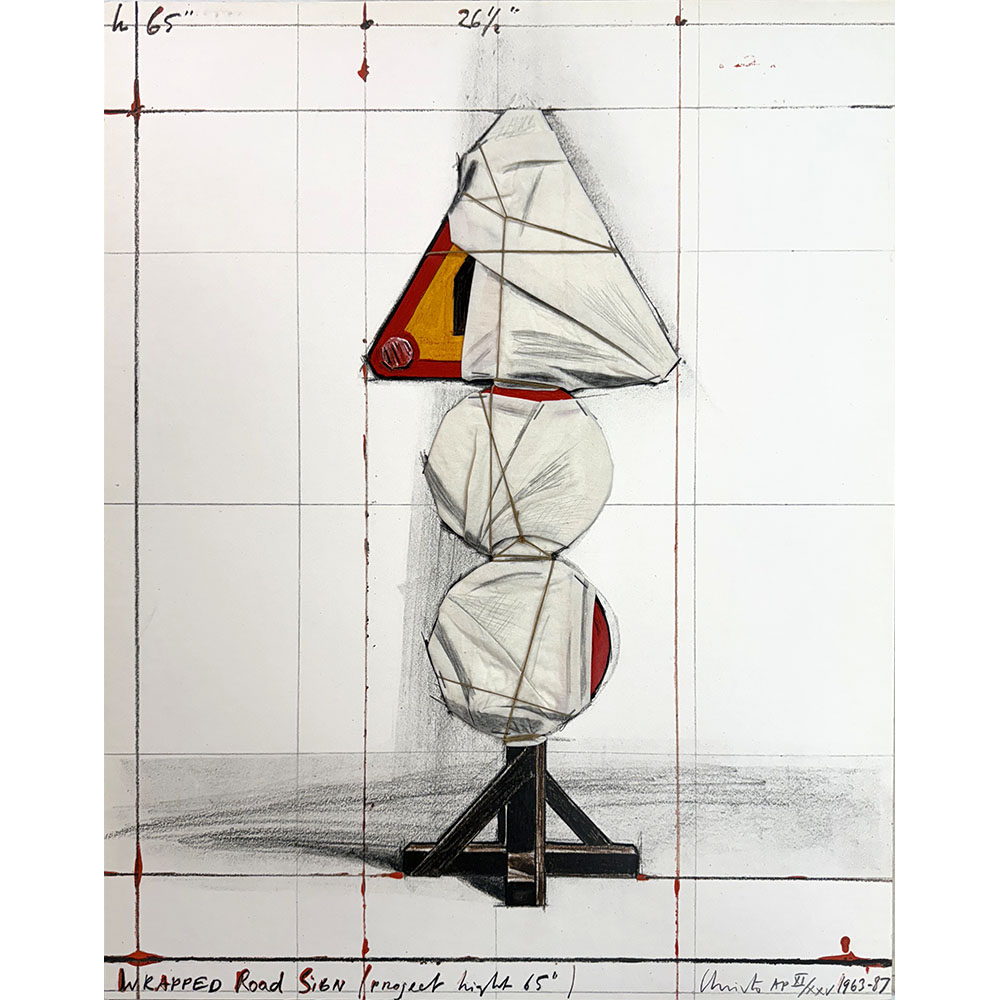 Christo and Jeanne-Claude - Wrapped Road Sign, Project