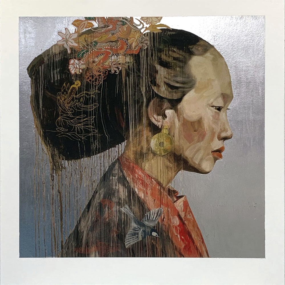 Hung Liu - Chinese Profile, Silver