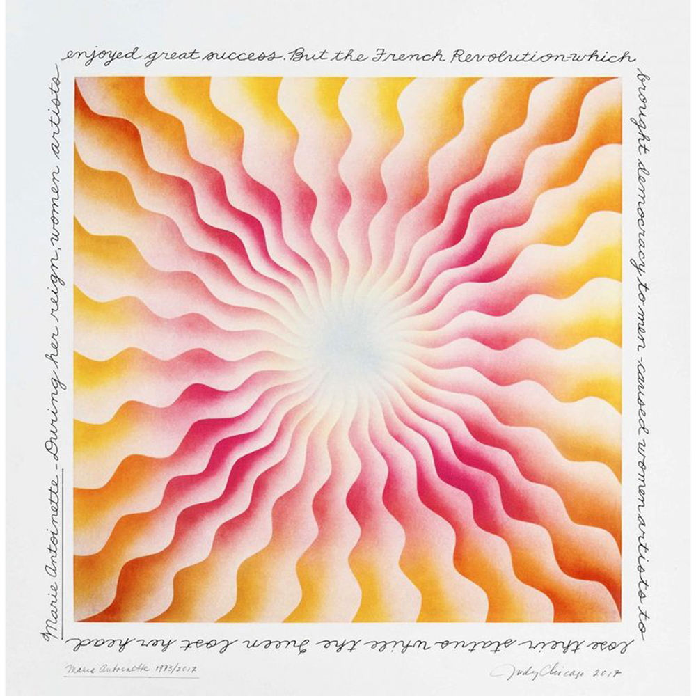 Judy Chicago - Marie Antoinette 1973/2017