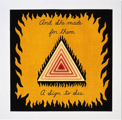 Judy Chicago - Signing the Dinner Party