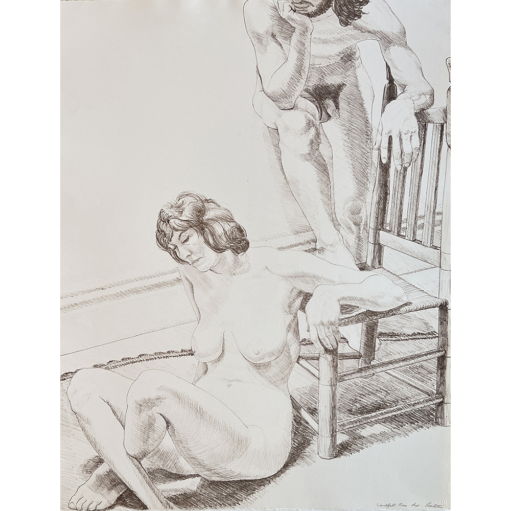 Philip Pearlstein - Male and Female Figure