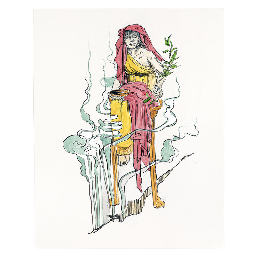 Swoon  - Sibylant  Sketch Oracle of Delphi