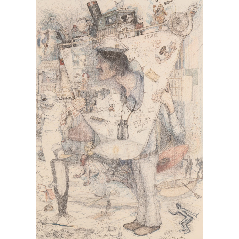 William T. Wiley - Captain Crowbar 