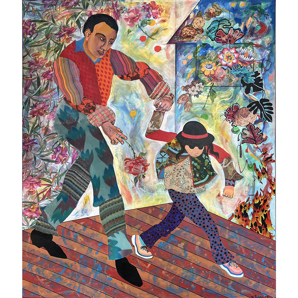 Miriam Schapiro - Father and Daughter